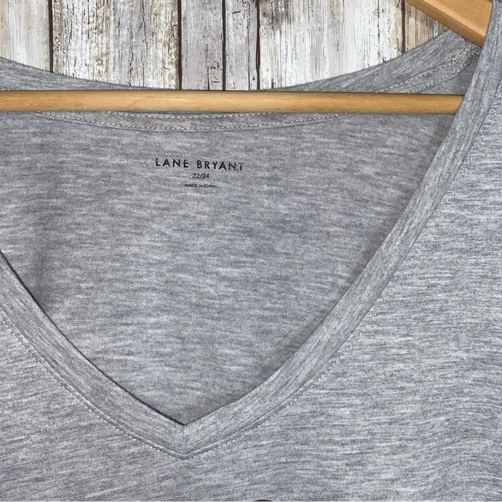 Lane Bryant Classic Stronger Together Grey Tee - Picture 5 of 5